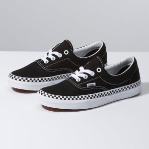 Vans Bayan Spor Ayakkabı Check Foxing Era Siyah/Beyaz | 40857-548